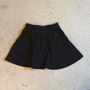 Black cotton on skirt